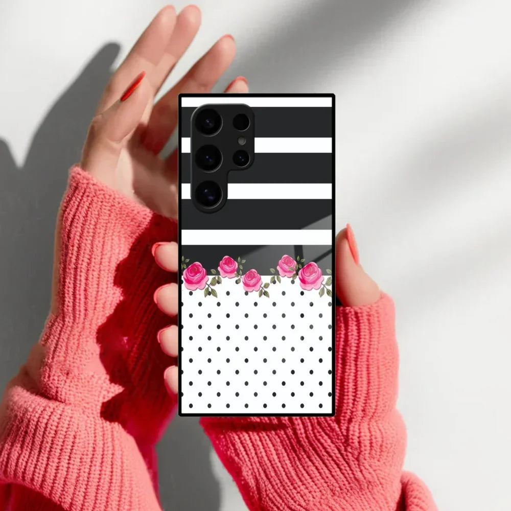 Elegant Rose Parad Glass Case Cover For Samsung - ShopOnCliQ