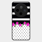 Elegant Rose Parad Glass Case Cover For Vivo T4 5G