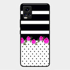 Elegant Rose Parad Glass Case Cover For Vivo V20 Pro 5G