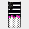 Elegant Rose Parad Glass Case Cover For Vivo V29E 5G