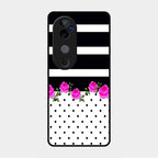 Elegant Rose Parad Glass Case Cover For Vivo V40 Pro 5G