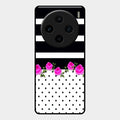 Elegant Rose Parad Glass Case Cover For Vivo X100 5G