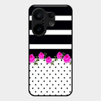 Elegant Rose Parad Glass Case Cover For Vivo X200 Fe 5G