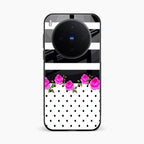 Elegant Rose Parad Glass Case Cover For Vivo X300 5G
