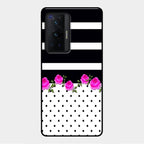 Elegant Rose Parad Glass Case Cover For Vivo X70 Pro 5G