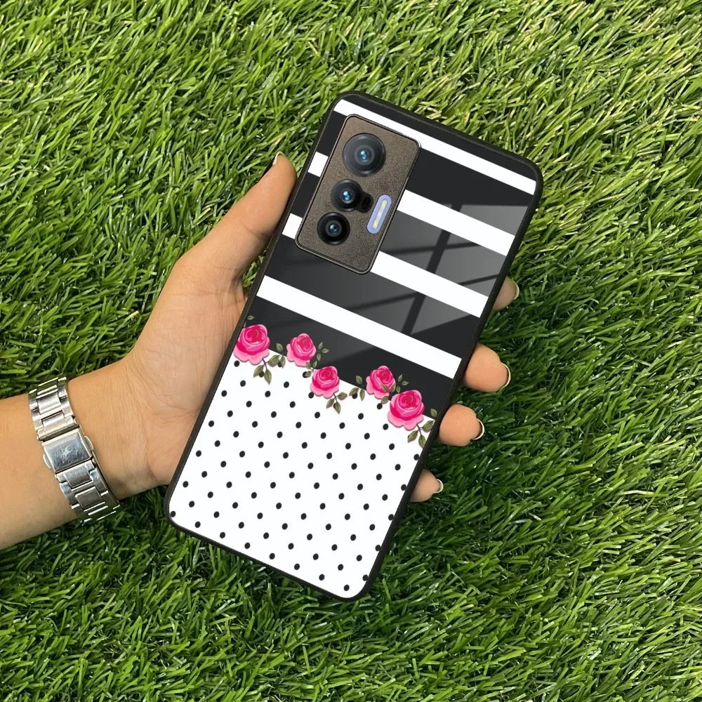 Elegant Rose Parad Glass Case Cover For Vivo - ShopOnCliQ