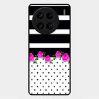 Elegant Rose Parad Glass Case Cover For Vivo X90 Pro 5G
