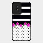 Elegant Rose Parad Glass Case Cover For Vivo Y02T