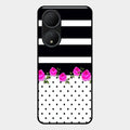 Elegant Rose Parad Glass Case Cover For Vivo Y100 5G