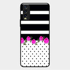 Elegant Rose Parad Glass Case Cover For Vivo Y12G