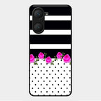 Elegant Rose Parad Glass Case Cover For Vivo Y18T