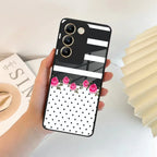Elegant Rose Parad Glass Case Cover For iQOO - ShopOnCliQ