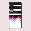 Elegant Rose Parad Glass Case Cover For Vivo Y31 5G