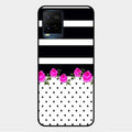 Elegant Rose Parad Glass Case Cover For Vivo Y33T