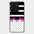Elegant Rose Parad Glass Case Cover For Vivo Y36