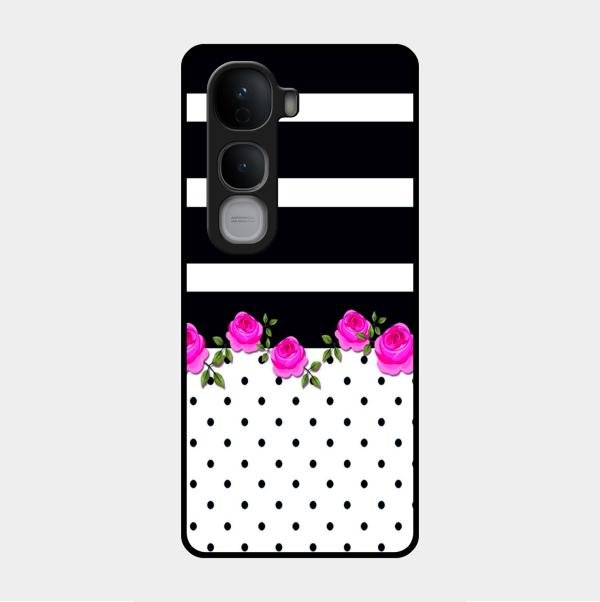 Elegant Rose Parad Glass Case Cover For Vivo Y400 Pro 5G