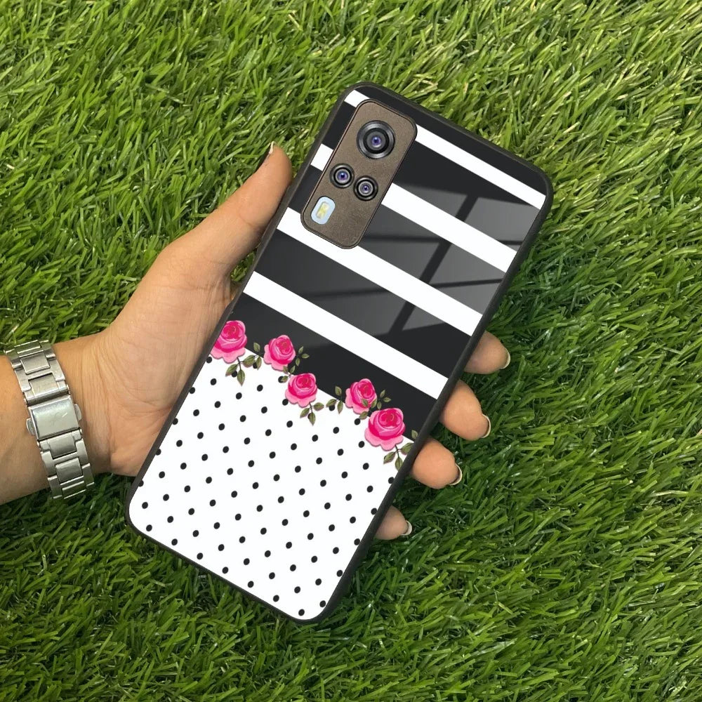 Elegant Rose Parad Glass Case Cover For Vivo - ShopOnCliQ