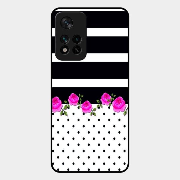 Elegant Rose Parad Glass Case Cover For Xiaomi 11I 5G
