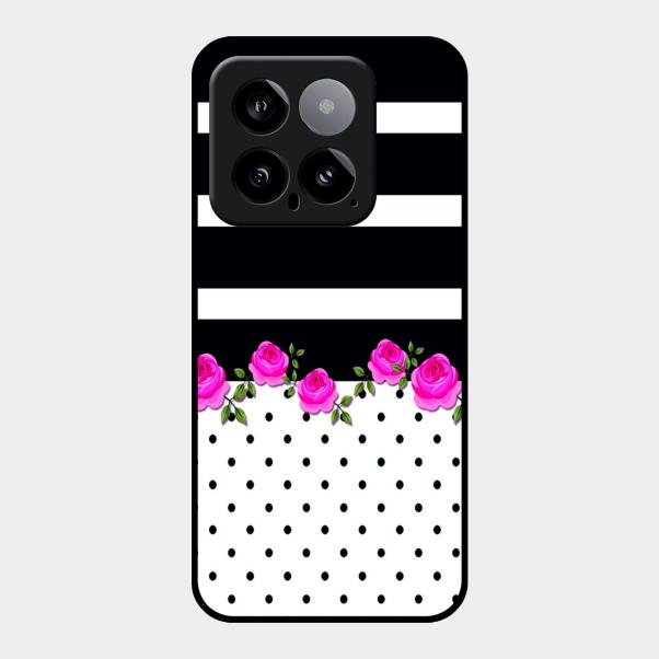 Elegant Rose Parad Glass Case Cover For Xiaomi 14 5G