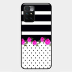 Elegant Rose Parad Glass Case Cover For Xiaomi Redmi 10 Prime