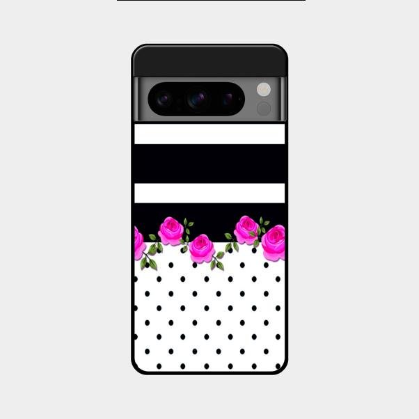 Elegant Rose Parad Glossy Metal Case Cover For Google Pixel 8 Pro 5G