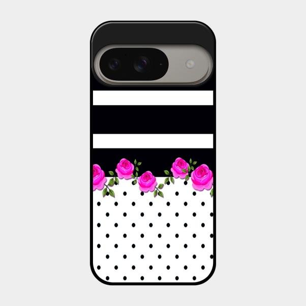 Elegant Rose Parad Glossy Metal Case Cover For Google Pixel 9 5G