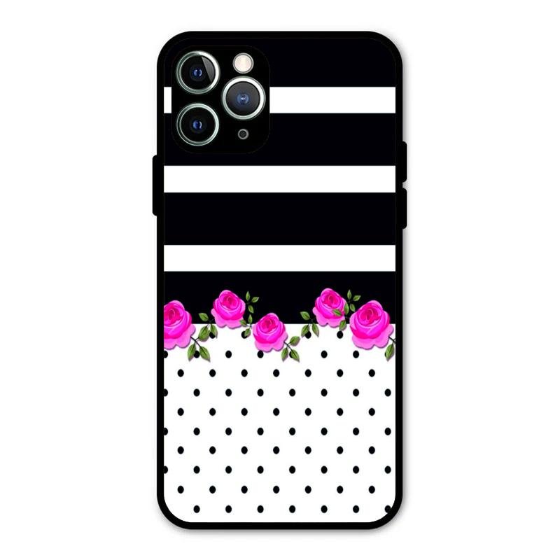 Elegant Rose Parad Glossy Metal Case Cover For iPhone 11 Pro Max