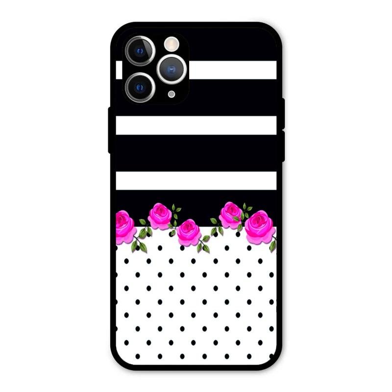 Elegant Rose Parad Glossy Metal Case Cover For iPhone 11 Pro
