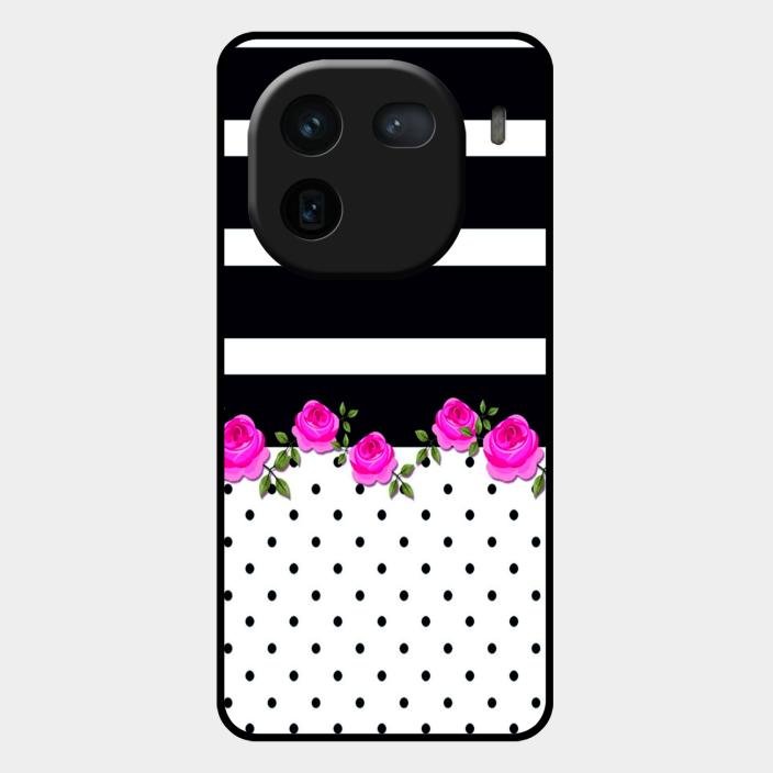 Elegant Rose Parad Glossy Metal Case Cover For Iqoo 12 5G