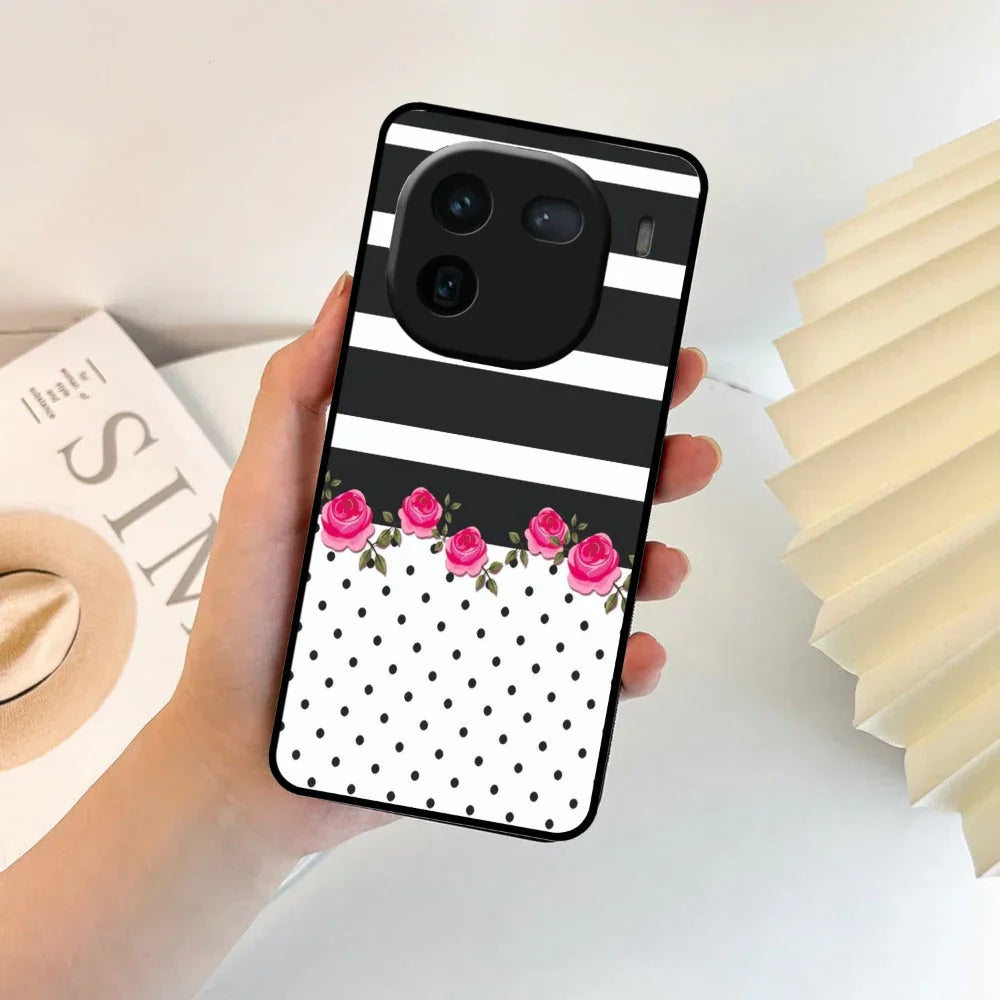 Elegant Rose Parad Glossy Metal Case Cover For iQOO - ShopOnCliQ