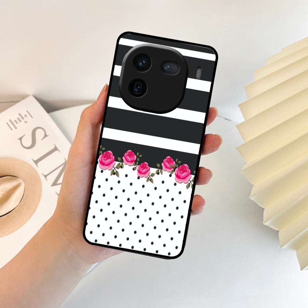 Elegant Rose Parad Glossy Metal Case Cover For Vivo