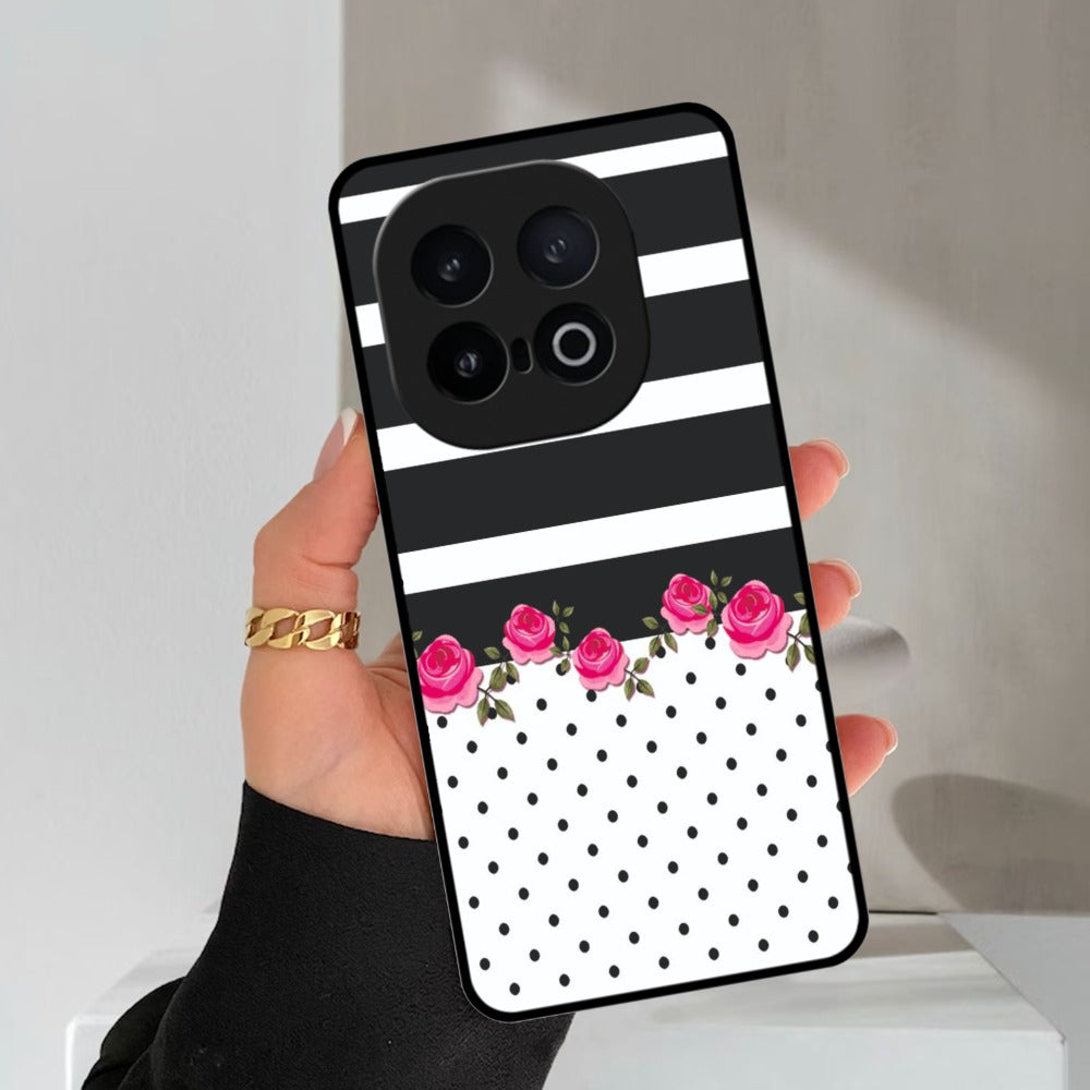 Elegant Rose Parad Glossy Metal Case Cover For Vivo