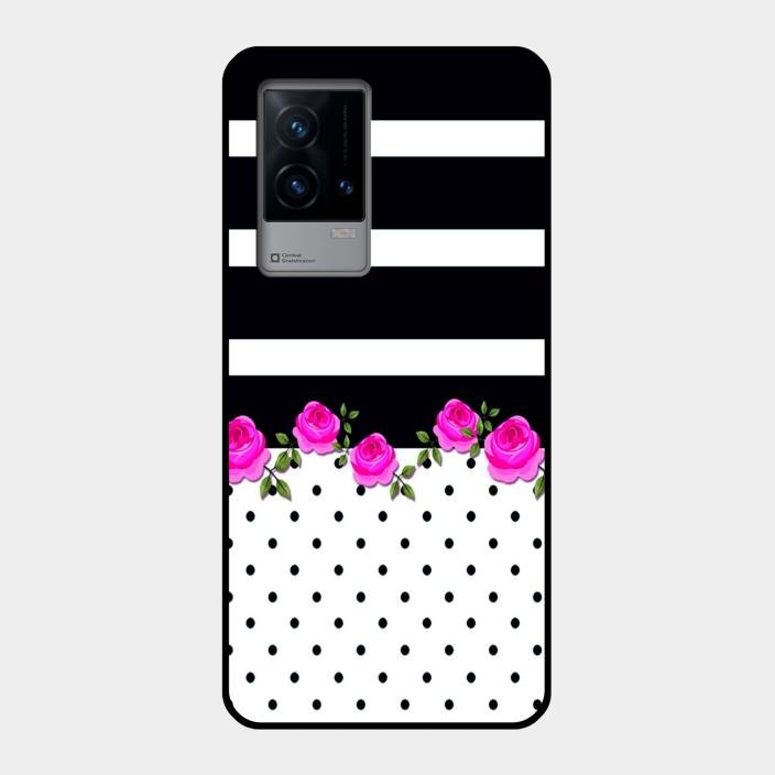 Elegant Rose Parad Glossy Metal Case Cover For Iqoo 9 5G