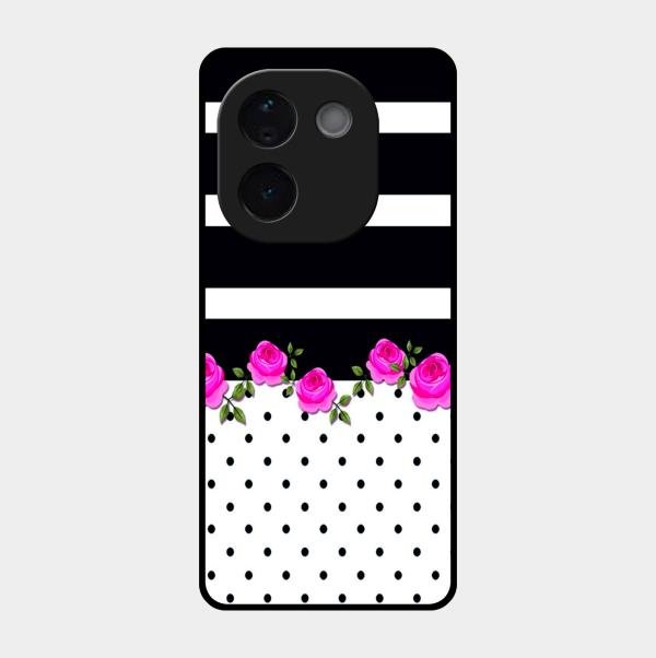 Elegant Rose Parad Glossy Metal Case Cover For Iqoo Z9S Pro 5G