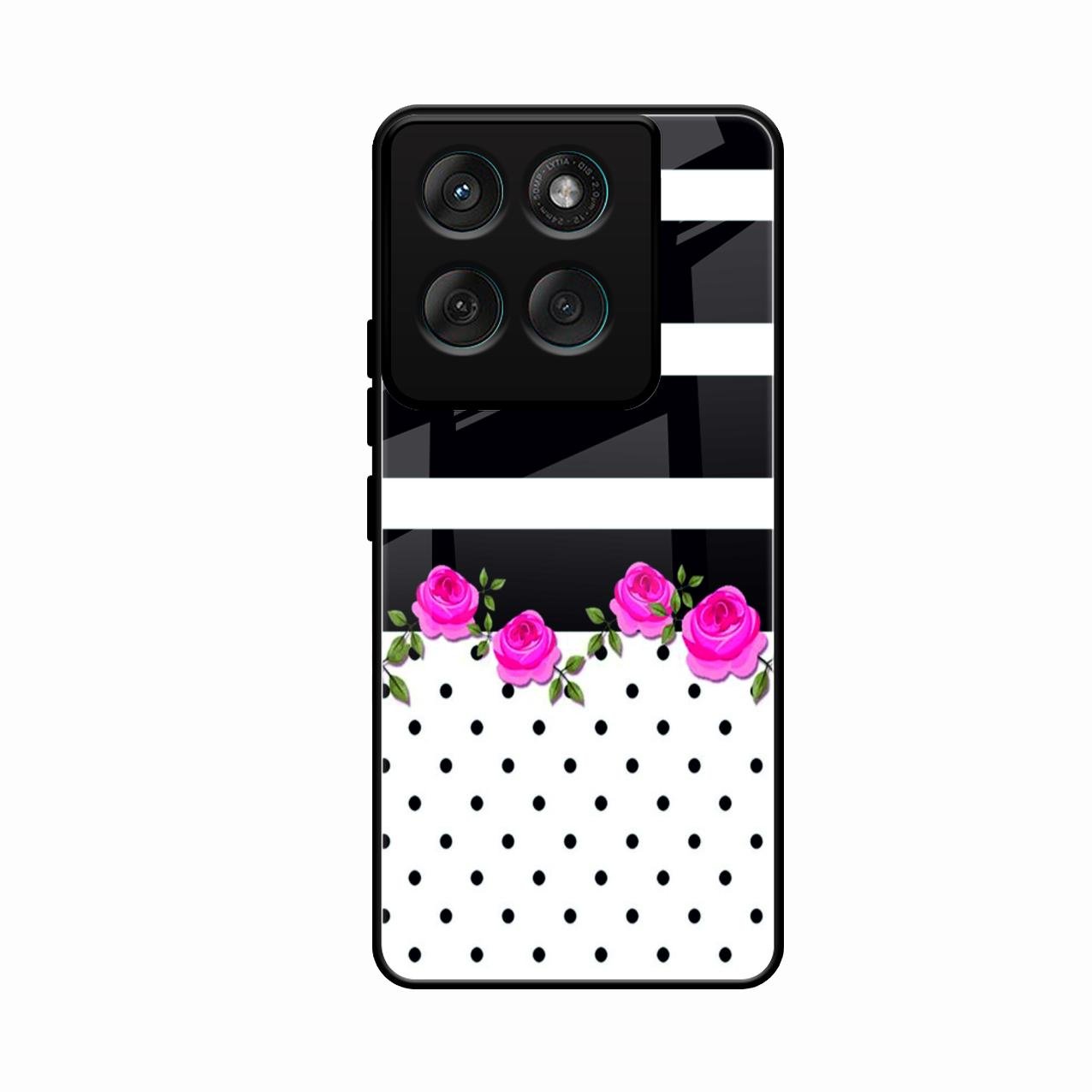Elegant Rose Parad Glossy Metal Case Cover For Motorola Edge 60 Stylus 5G
