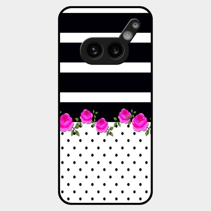 Elegant Rose Parad Glossy Metal Case Cover For Nothing Phone 2A Plus
