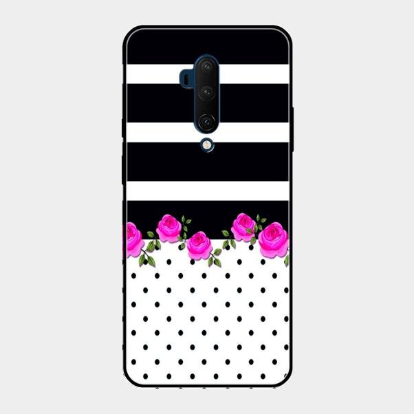 Elegant Rose Parad Glossy Metal Case Cover For Oneplus 7T Pro
