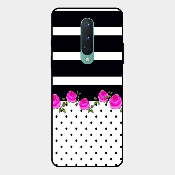 Elegant Rose Parad Glossy Metal Case Cover For Oneplus 8