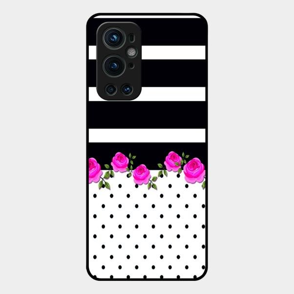 Elegant Rose Parad Glossy Metal Case Cover For Oneplus 9 Pro 5G