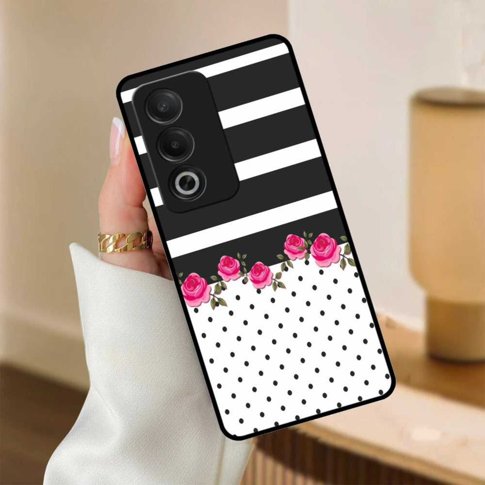 Elegant Rose Parad Glossy Metal Case Cover For Oppo
