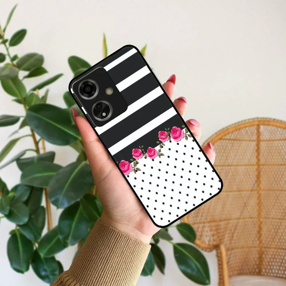Elegant Rose Parad Glossy Metal Case Cover For Oppo - ShopOnCliQ