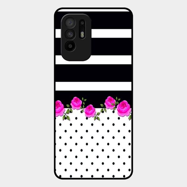 Elegant Rose Parad Glossy Metal Case Cover For Oppo F19 Pro Plus 5G