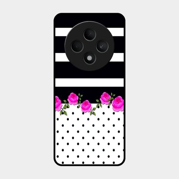 Elegant Rose Parad Glossy Metal Case Cover For Oppo F27 5G