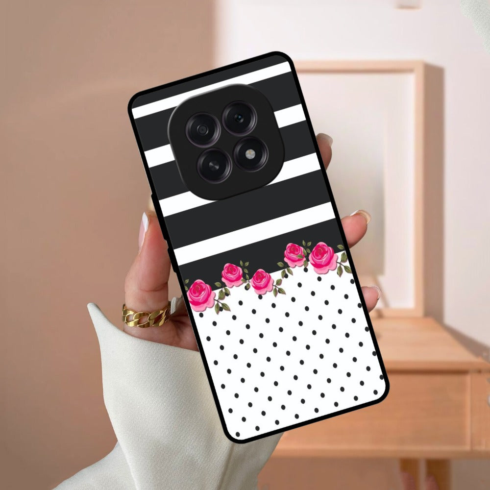 Elegant Rose Parad Glossy Metal Case Cover For Oppo