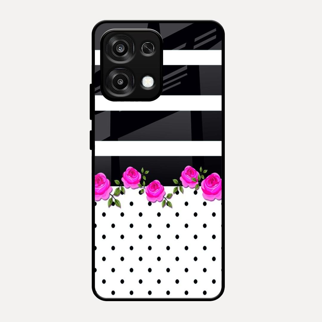 Elegant Rose Parad Glossy Metal Case Cover For Oppo F31 5G