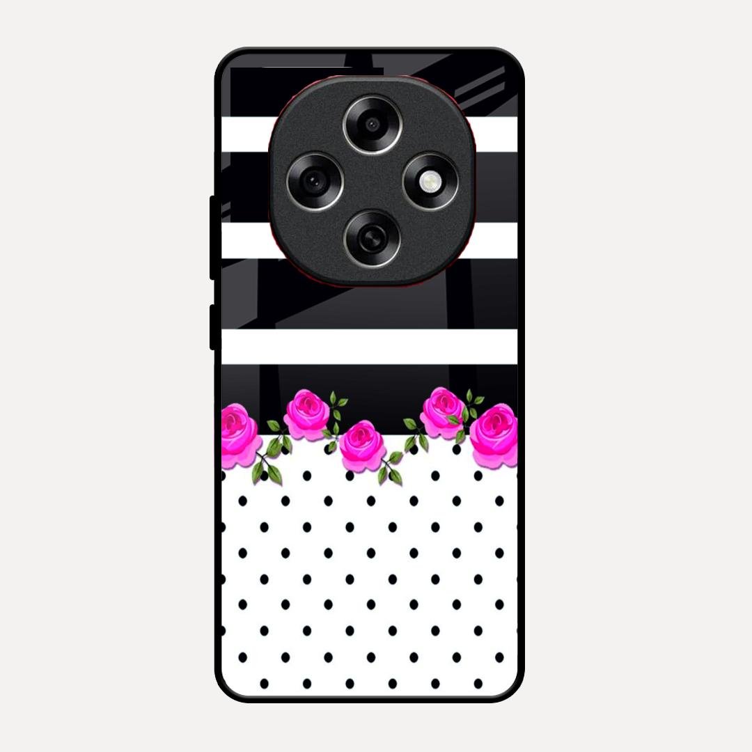 Elegant Rose Parad Glossy Metal Case Cover For Oppo F31 Pro 5G