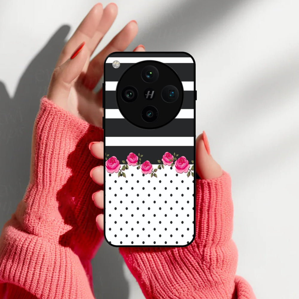 Elegant Rose Parad Glossy Metal Case Cover For Oppo