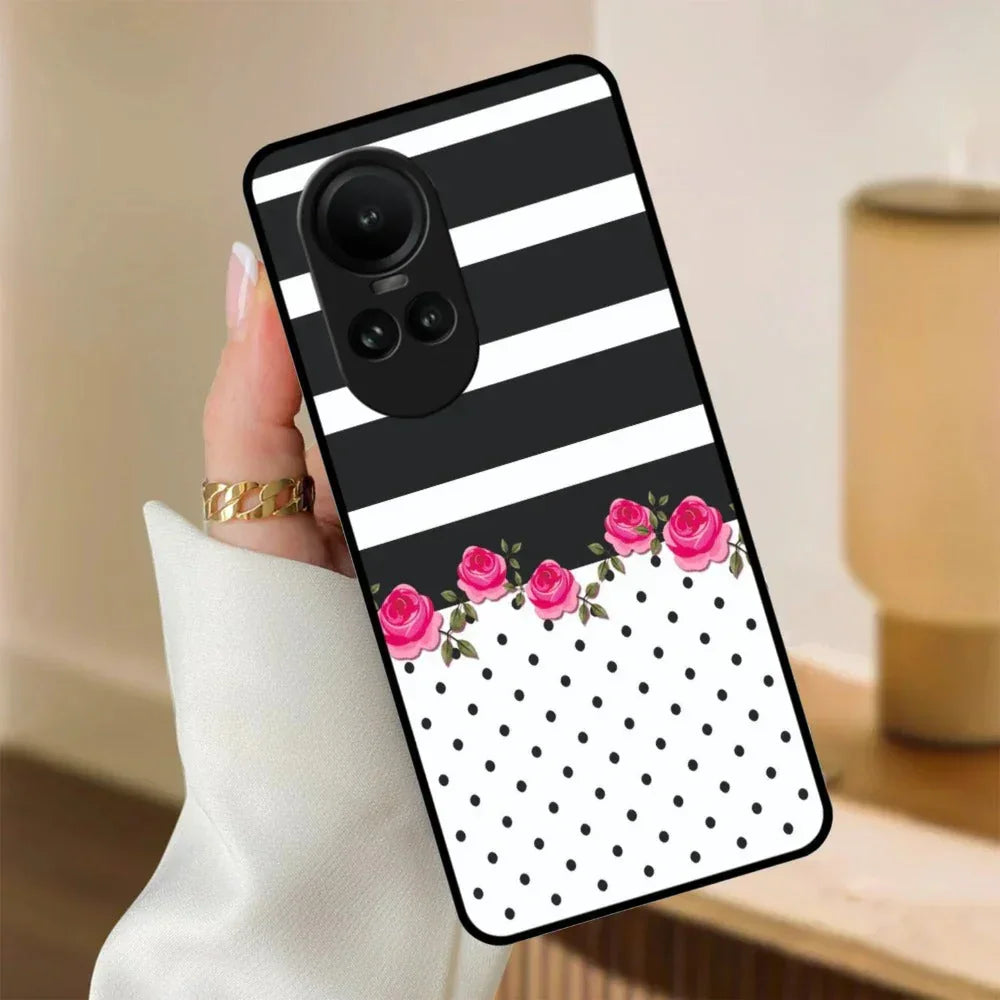 Elegant Rose Parad Glossy Metal Case Cover For Oppo - ShopOnCliQ