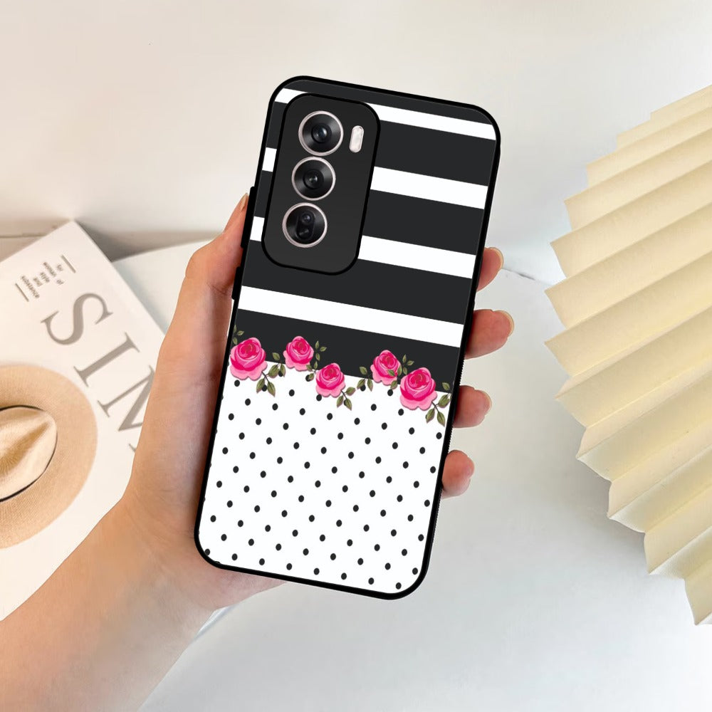 Elegant Rose Parad Glossy Metal Case Cover For Oppo