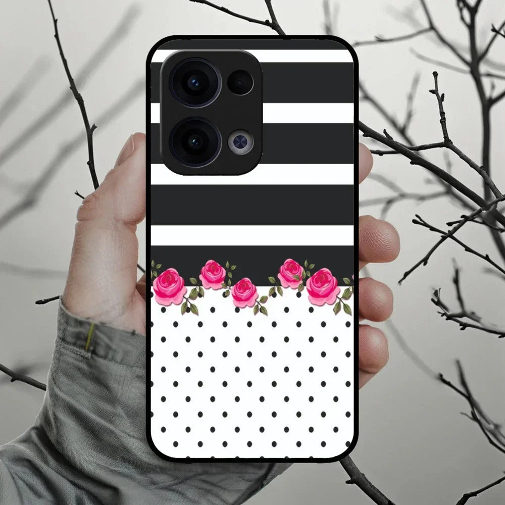 Elegant Rose Parad Glossy Metal Case Cover For Oppo - ShopOnCliQ